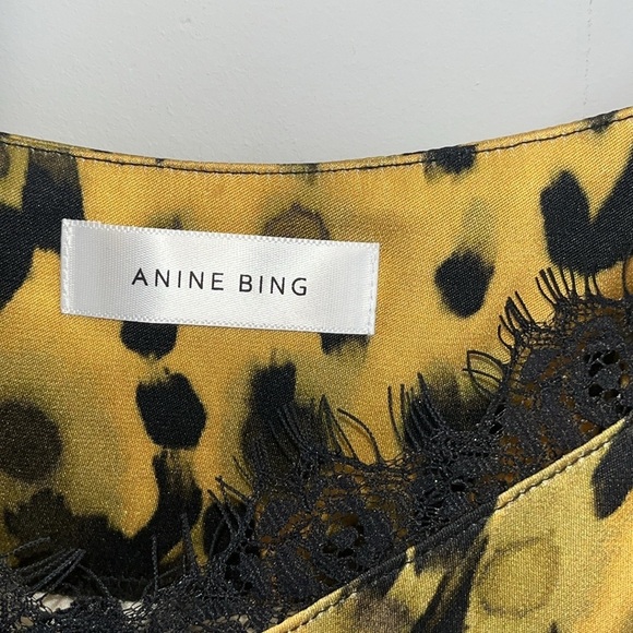 Anine Bing Belle Camisole in Golden Leopard - Picture 7 of 8